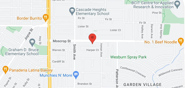 map of 3932 MOSCROP STREET